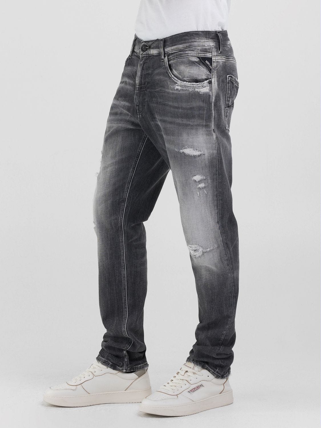 Mickym slim-fit jeans Medium grey | Replay Jeans