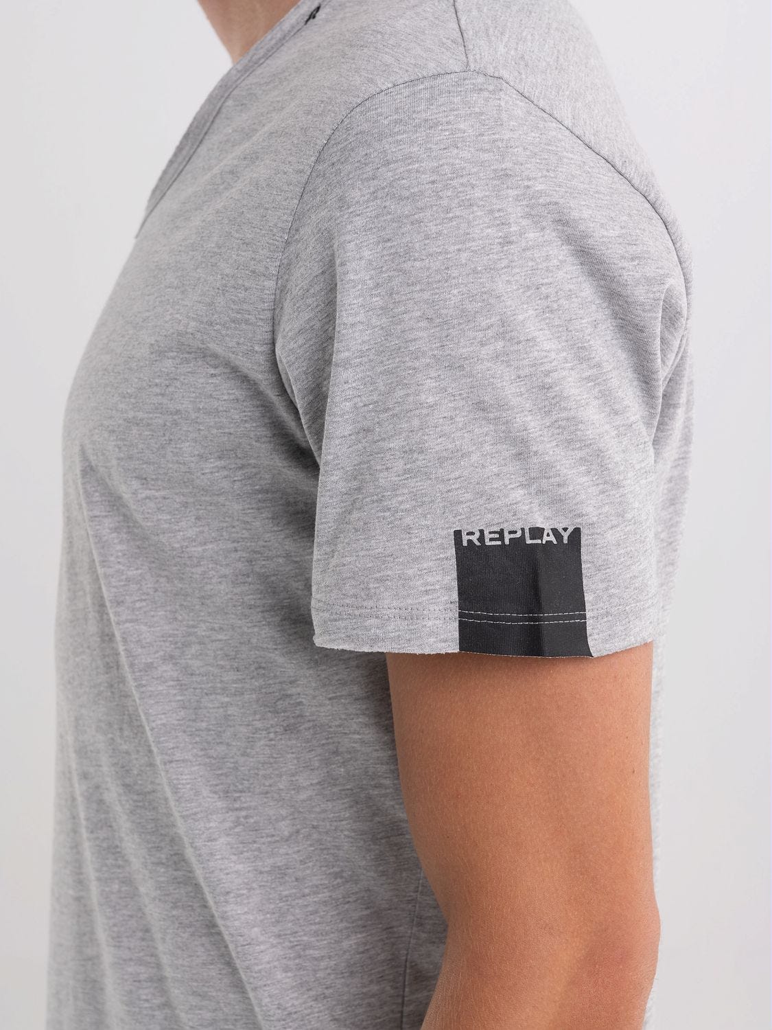 Replay t shirt grey on sale