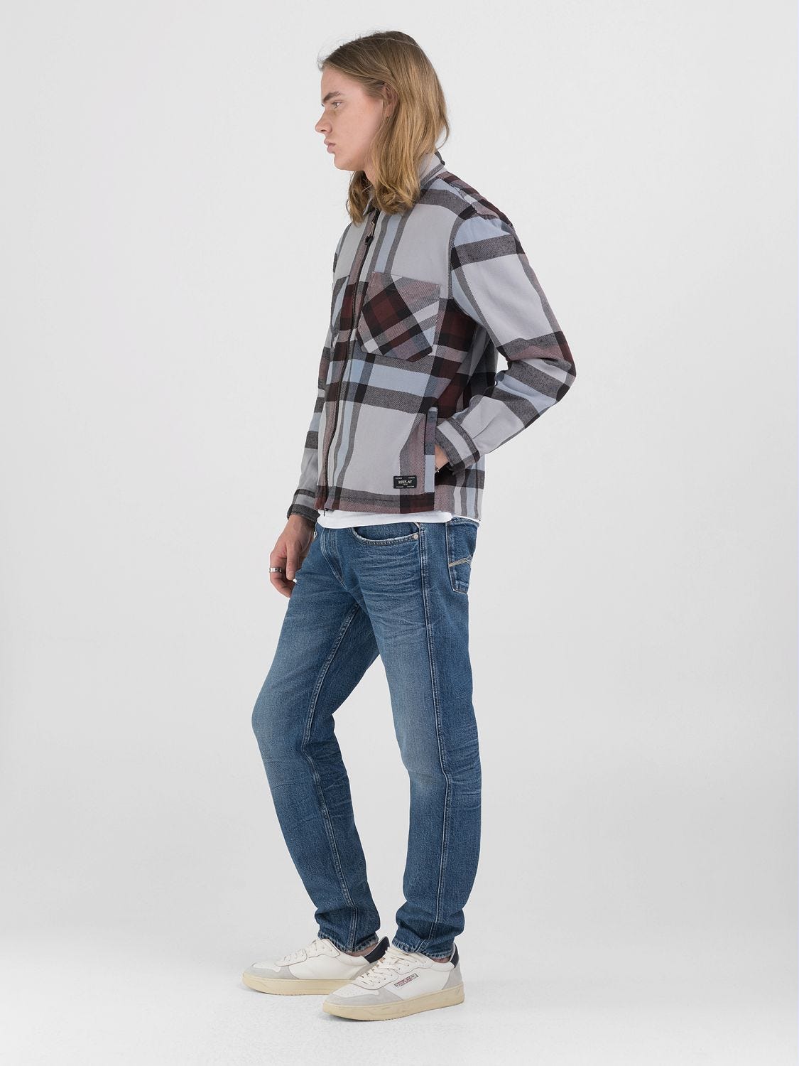 CHEQUERED FULL-ZIP SHIRT