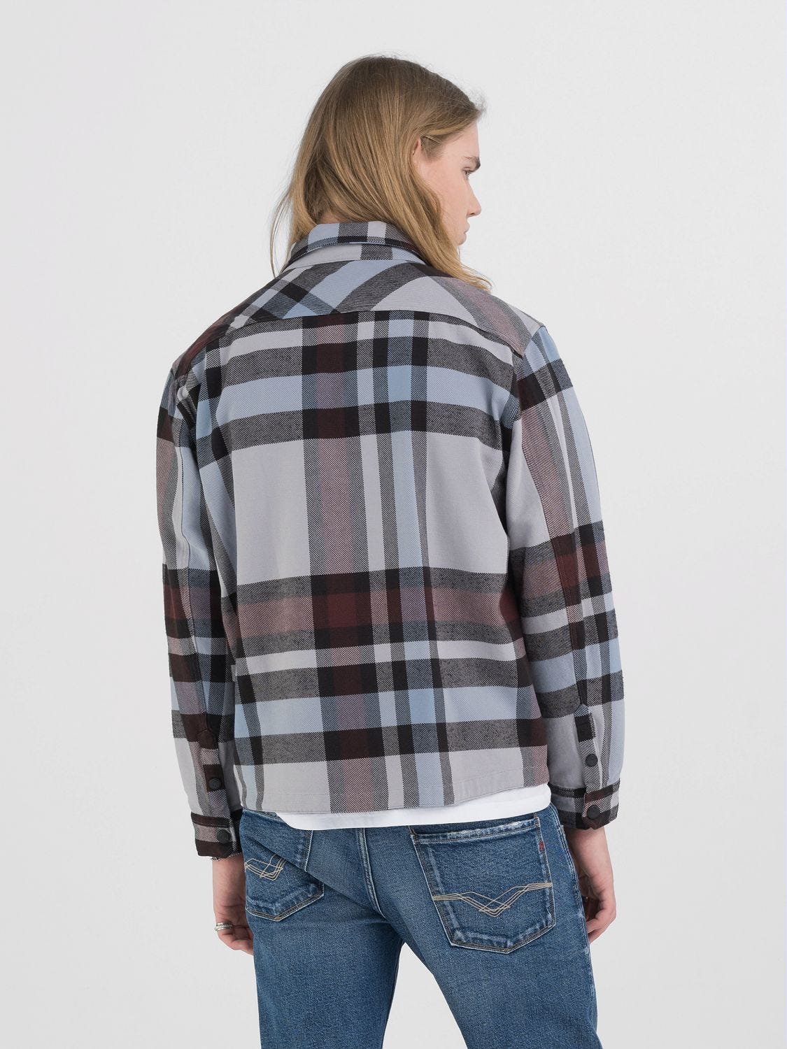 CHEQUERED FULL-ZIP SHIRT