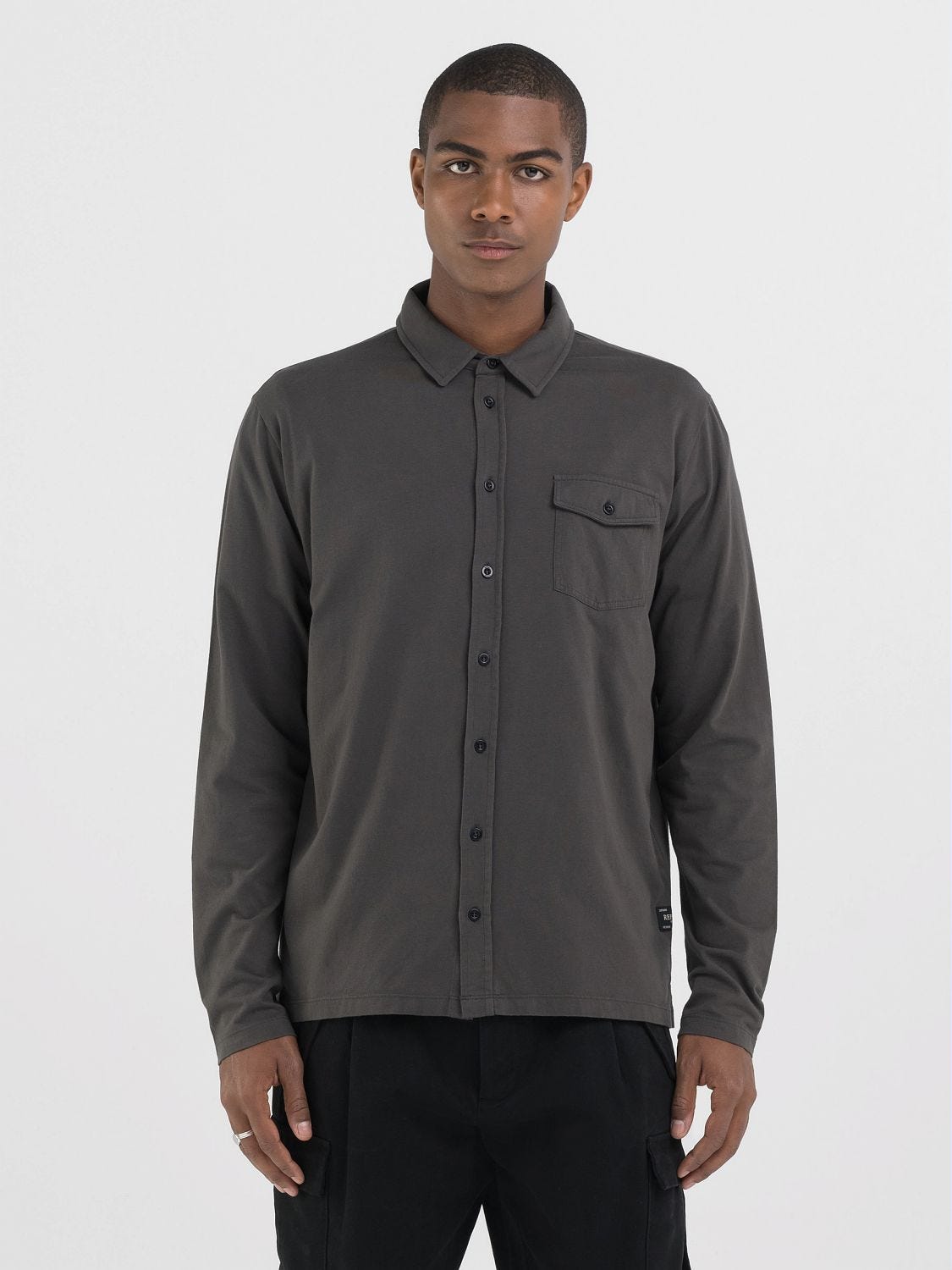 Jersey shirt gray online