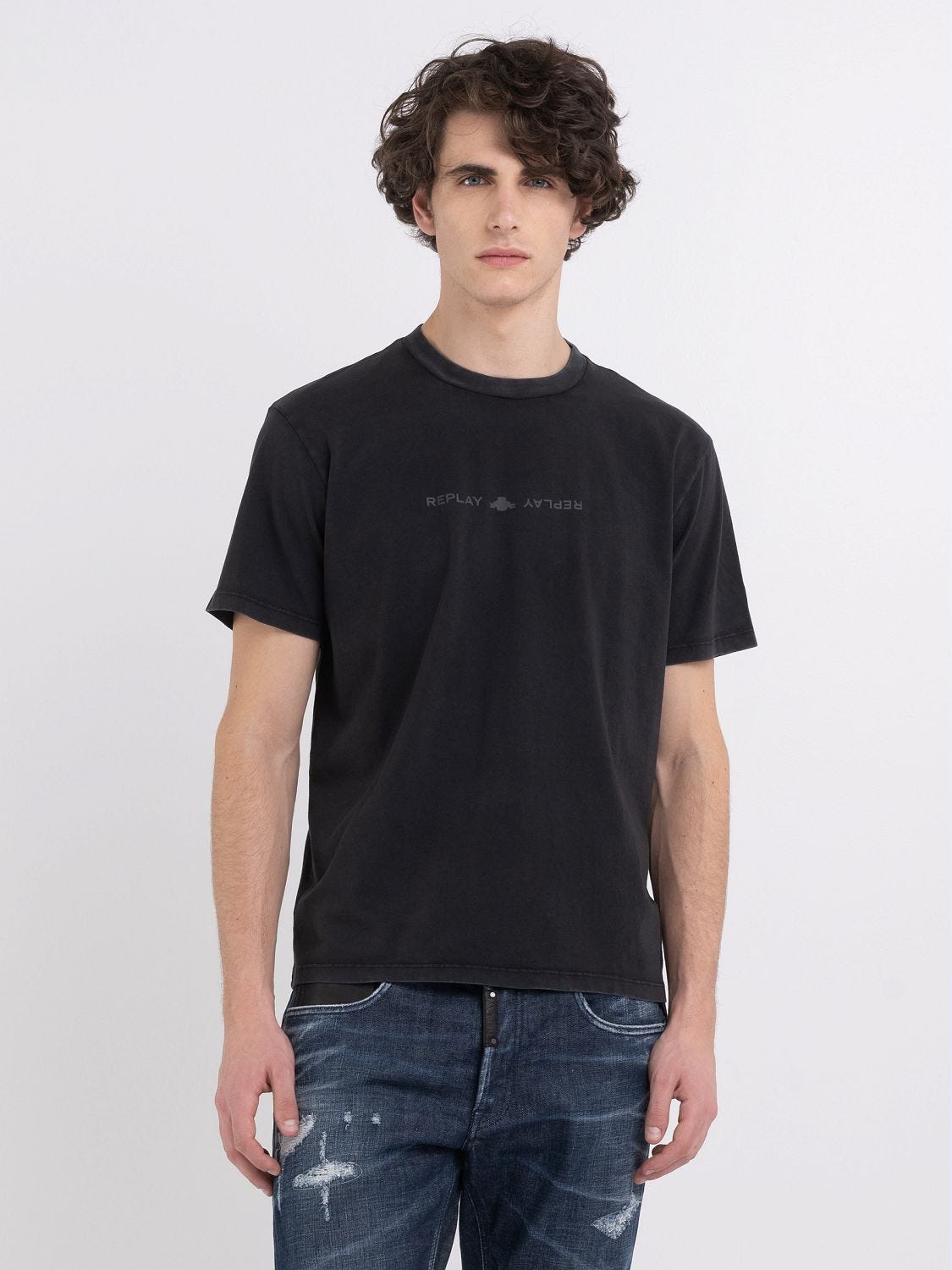 Jersey t shirt with print
