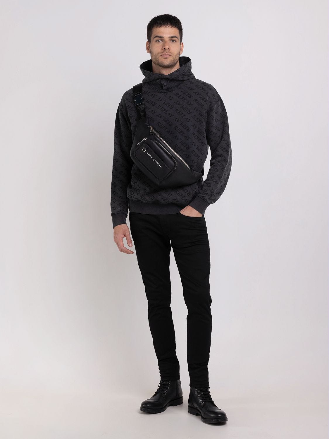 Replay sales hoodie mens