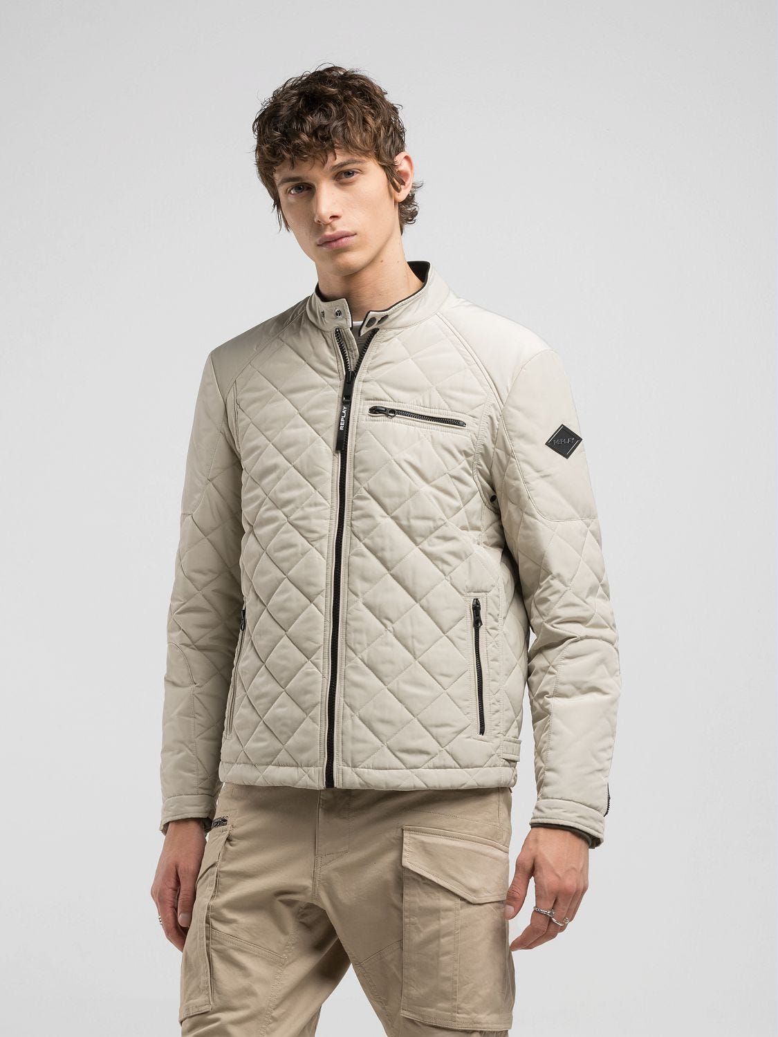 FULL-ZIP TECHNICAL FABRIC JACKET
