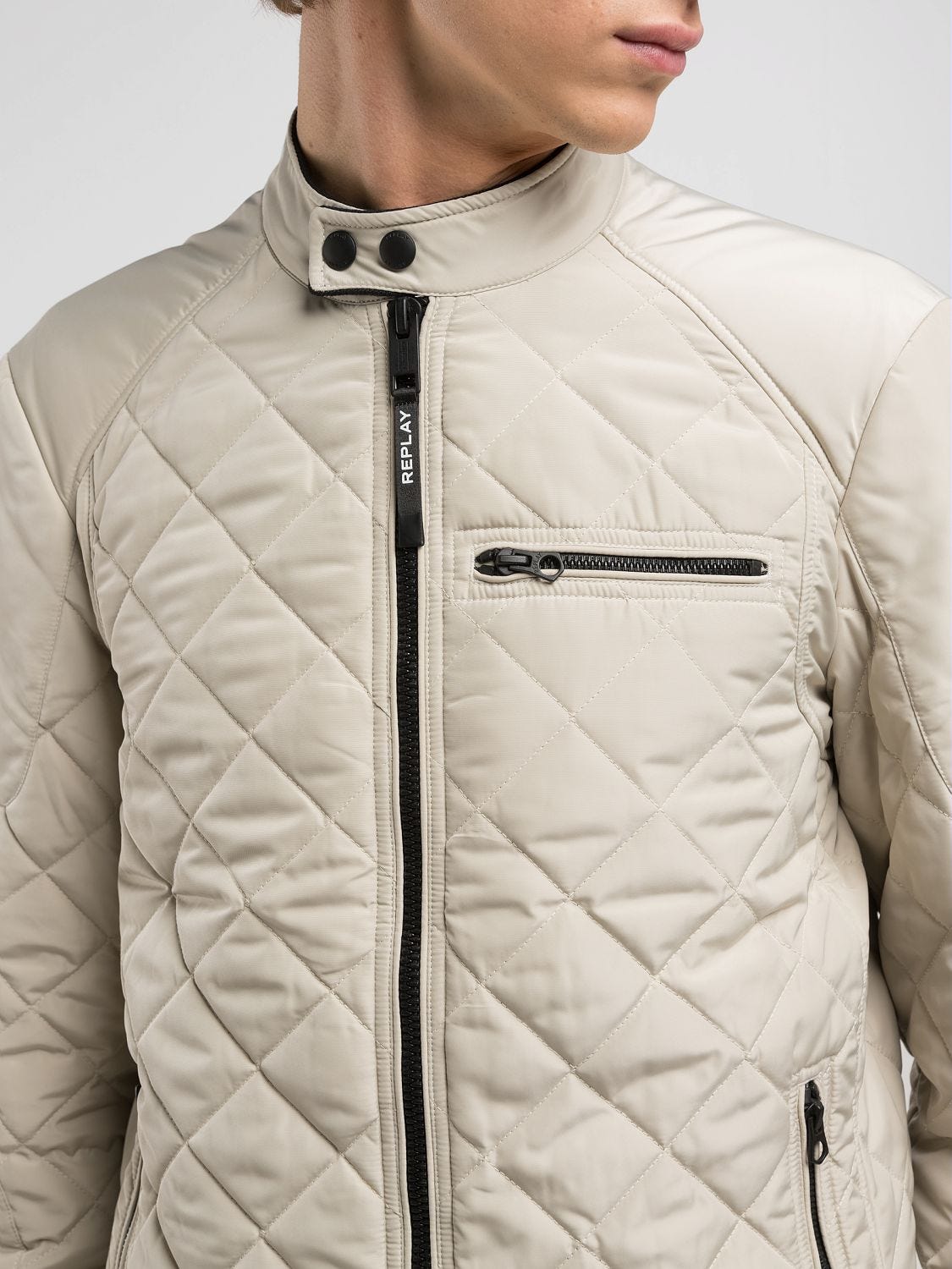 FULL-ZIP TECHNICAL FABRIC JACKET