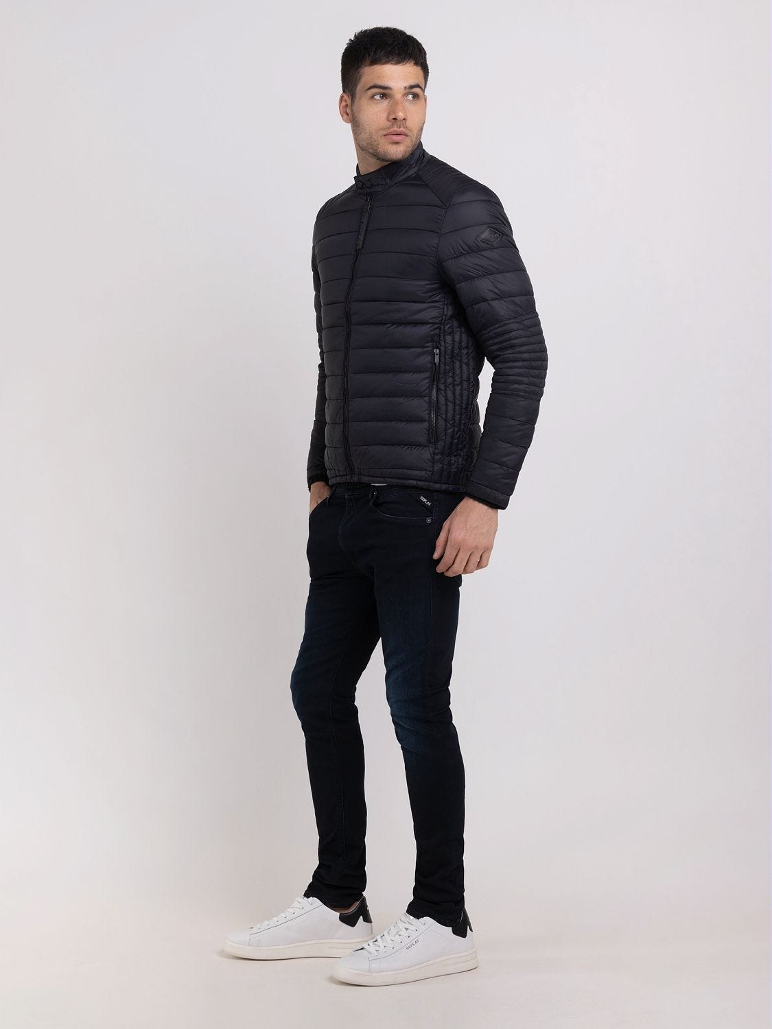 FULL-ZIP TECHNICAL FABRIC JACKET