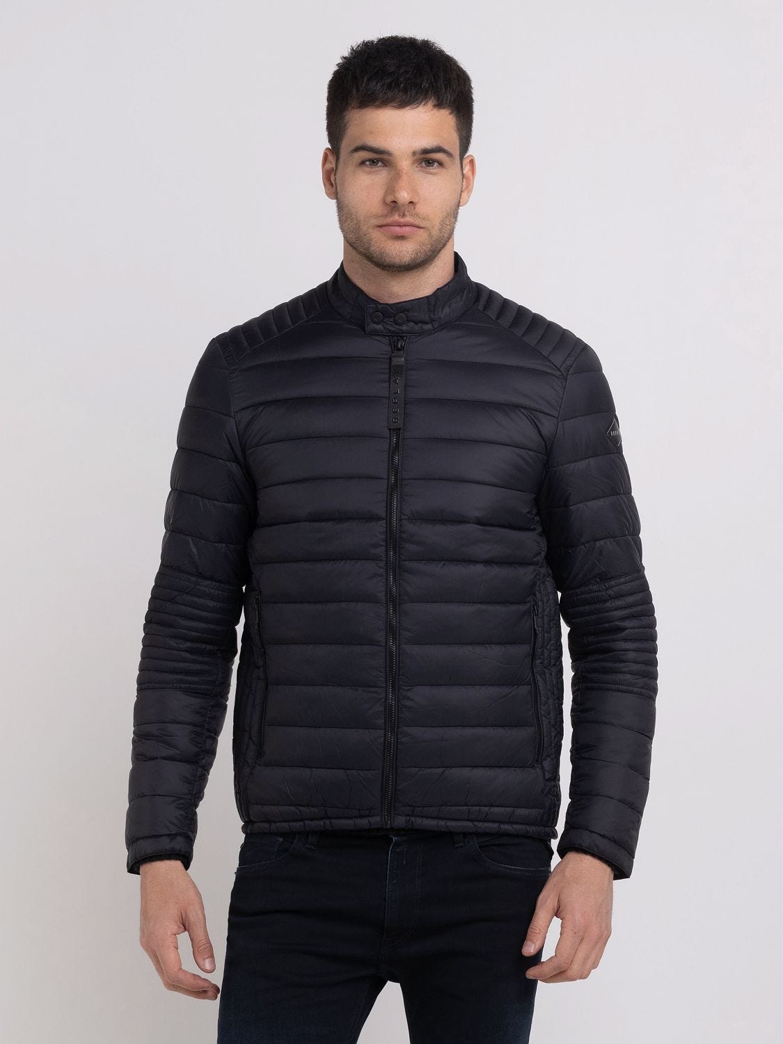FULL-ZIP TECHNICAL FABRIC JACKET