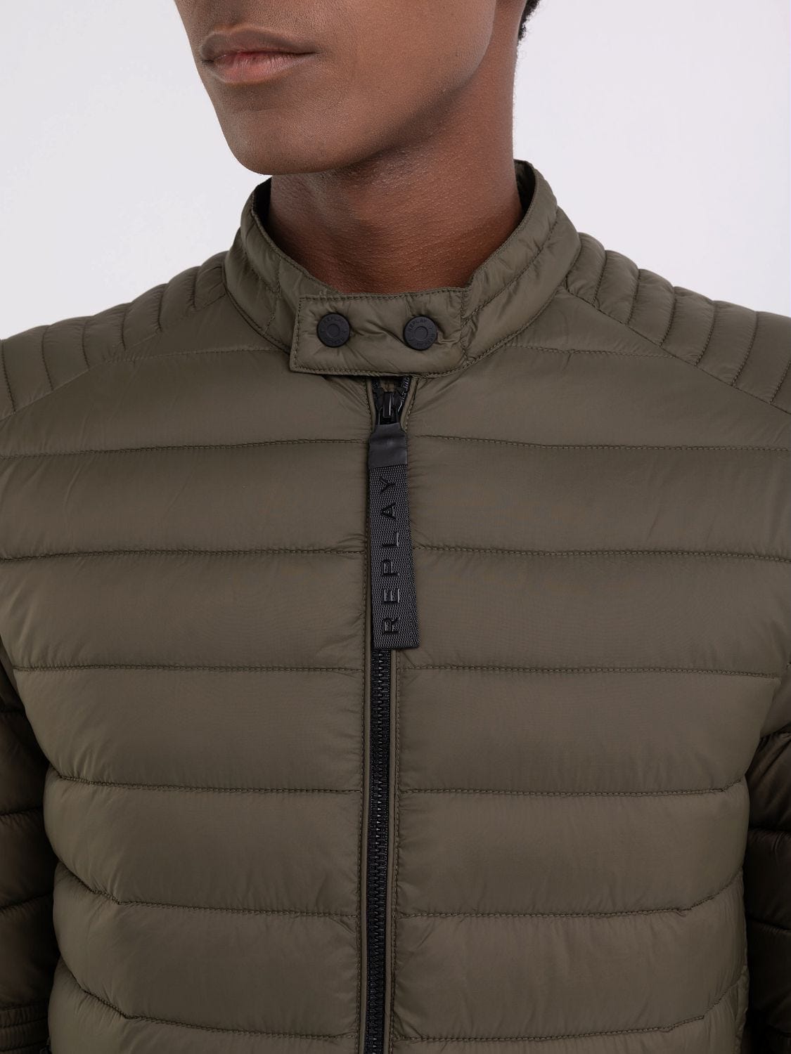 FULL-ZIP TECHNICAL FABRIC JACKET