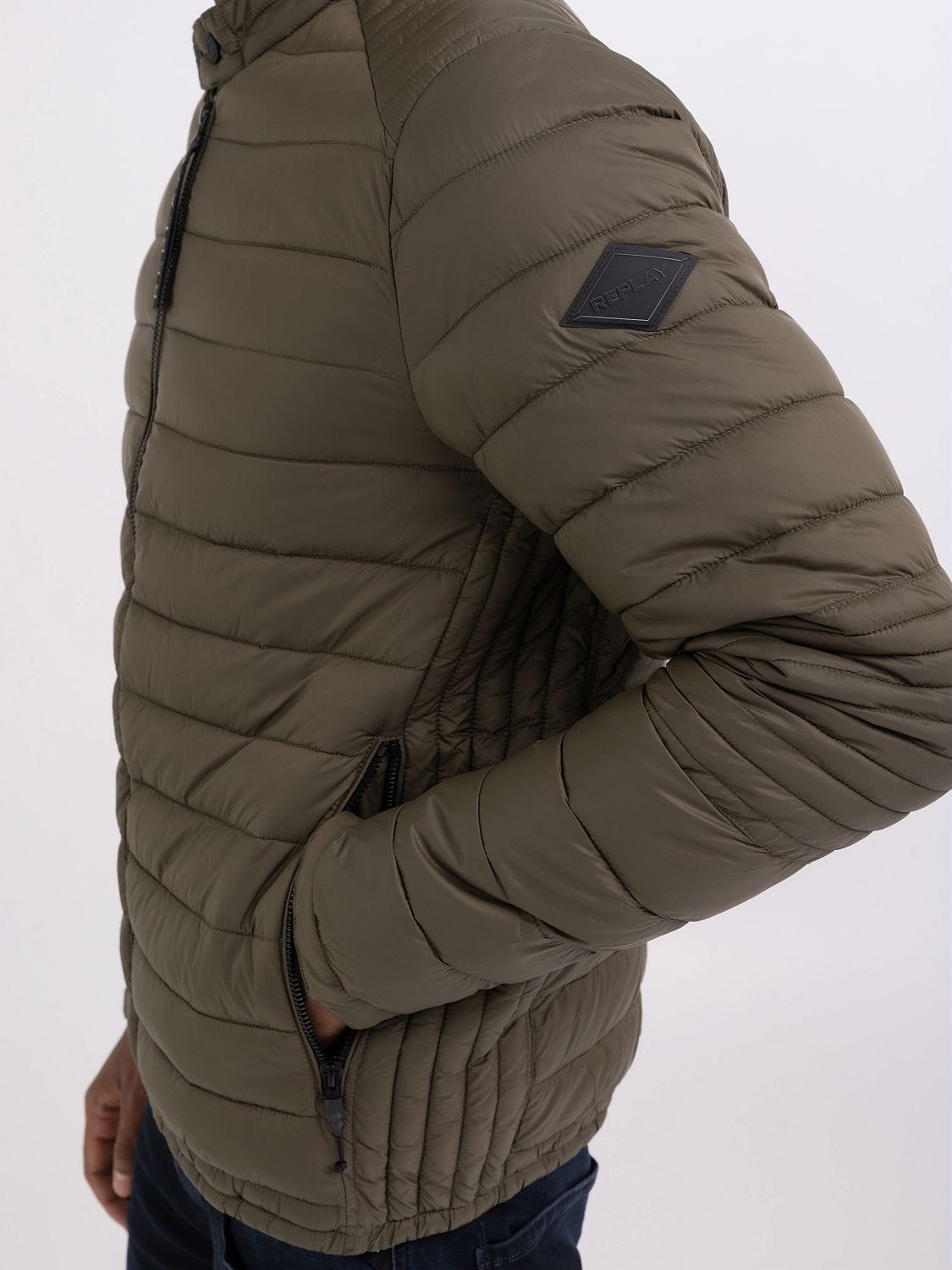 FULL-ZIP TECHNICAL FABRIC JACKET