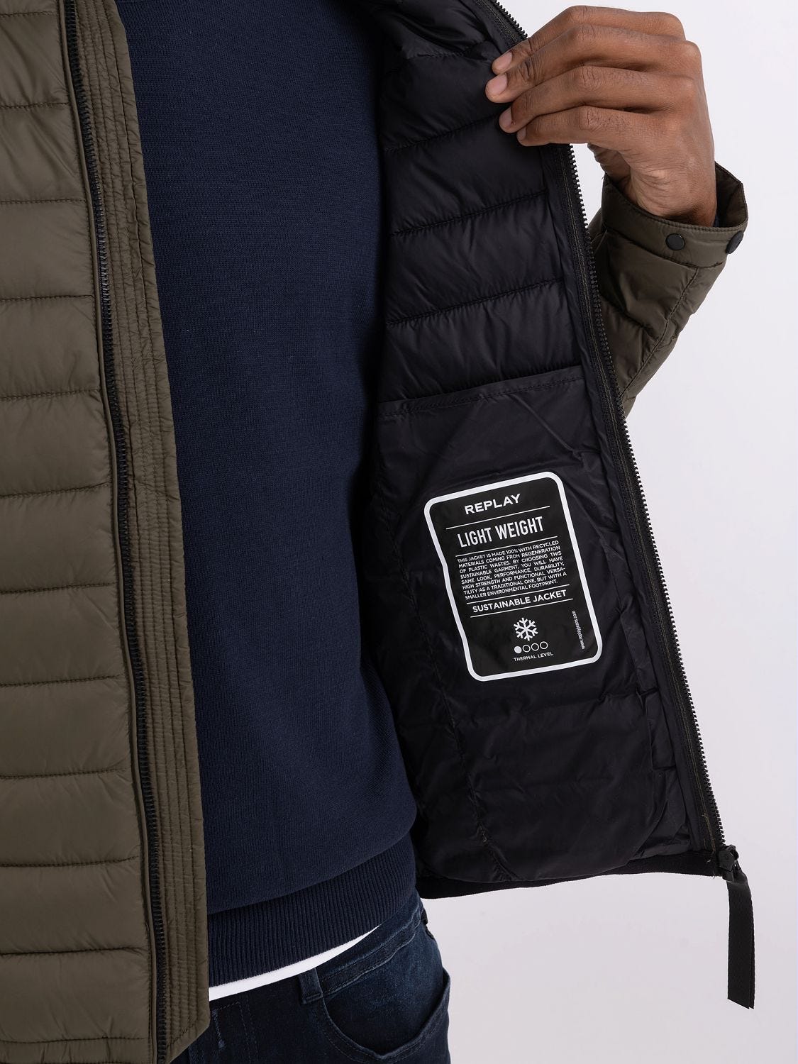 FULL-ZIP TECHNICAL FABRIC JACKET