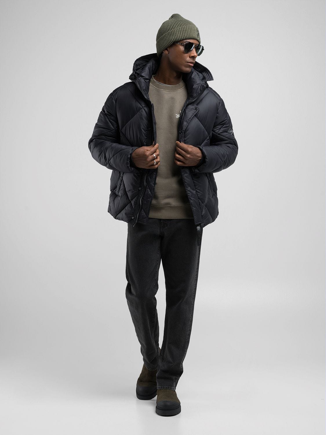 Recycled nylon parka outlet