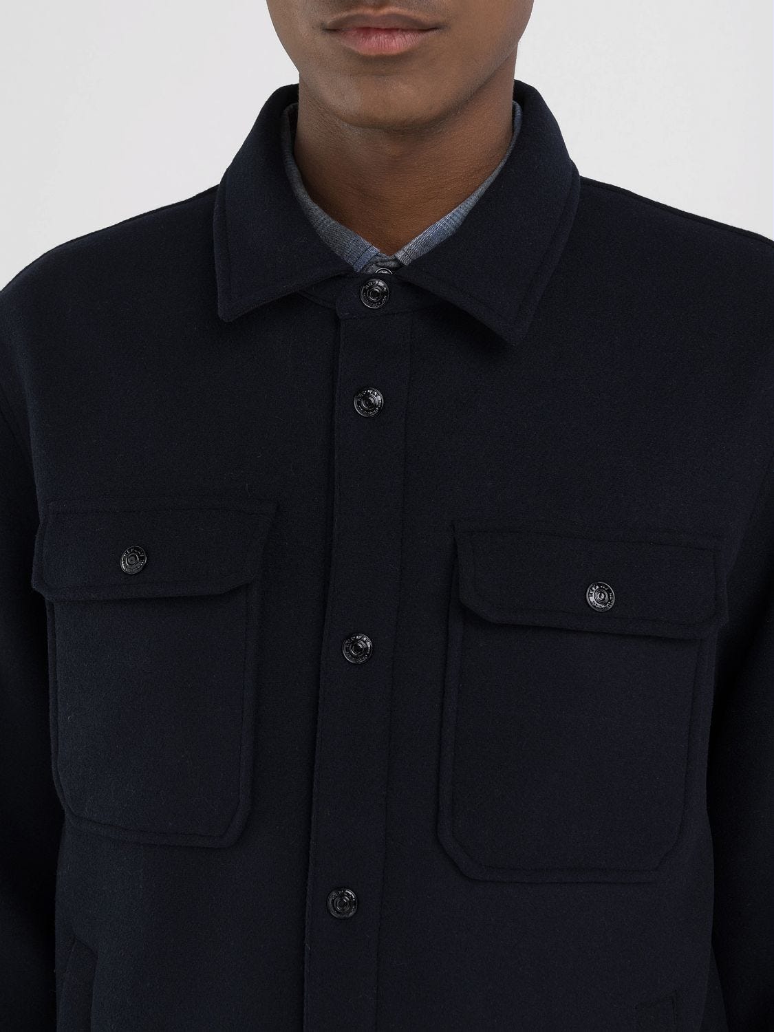 Shirt jacket with pockets sale