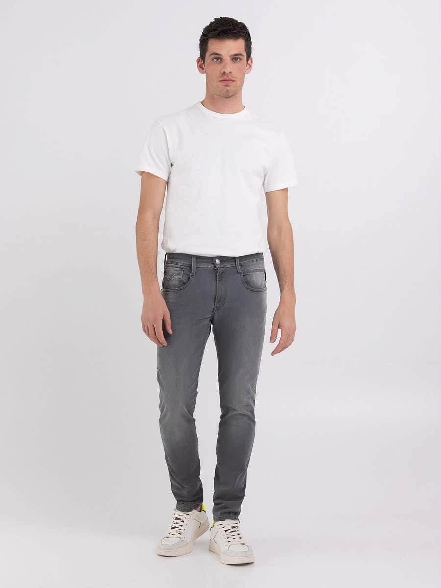 REPLAY Slim fit Anbass jeans M914Y .000.661 Y85 LIGHT GREY 1