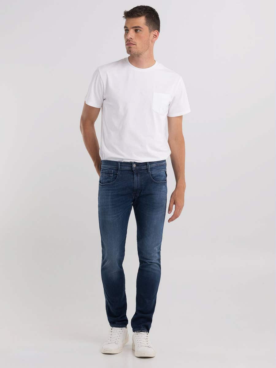 REPLAY Slim fit Anbass jeans M914  .000.661 E05 DARK BLUE 1