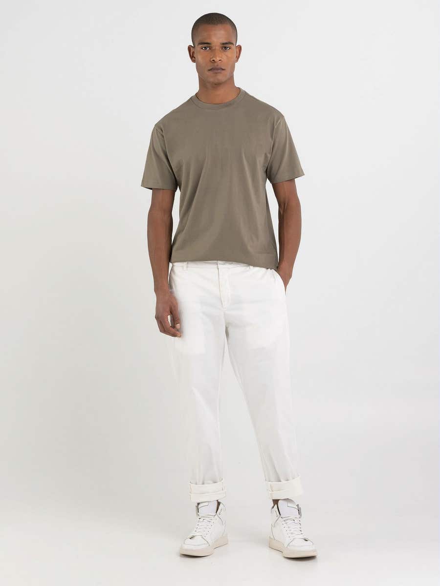 REPLAY Regular fit Replay Sartoriale chino in comfort twill M9888 .000.84407G1 NATURAL WHITE 1