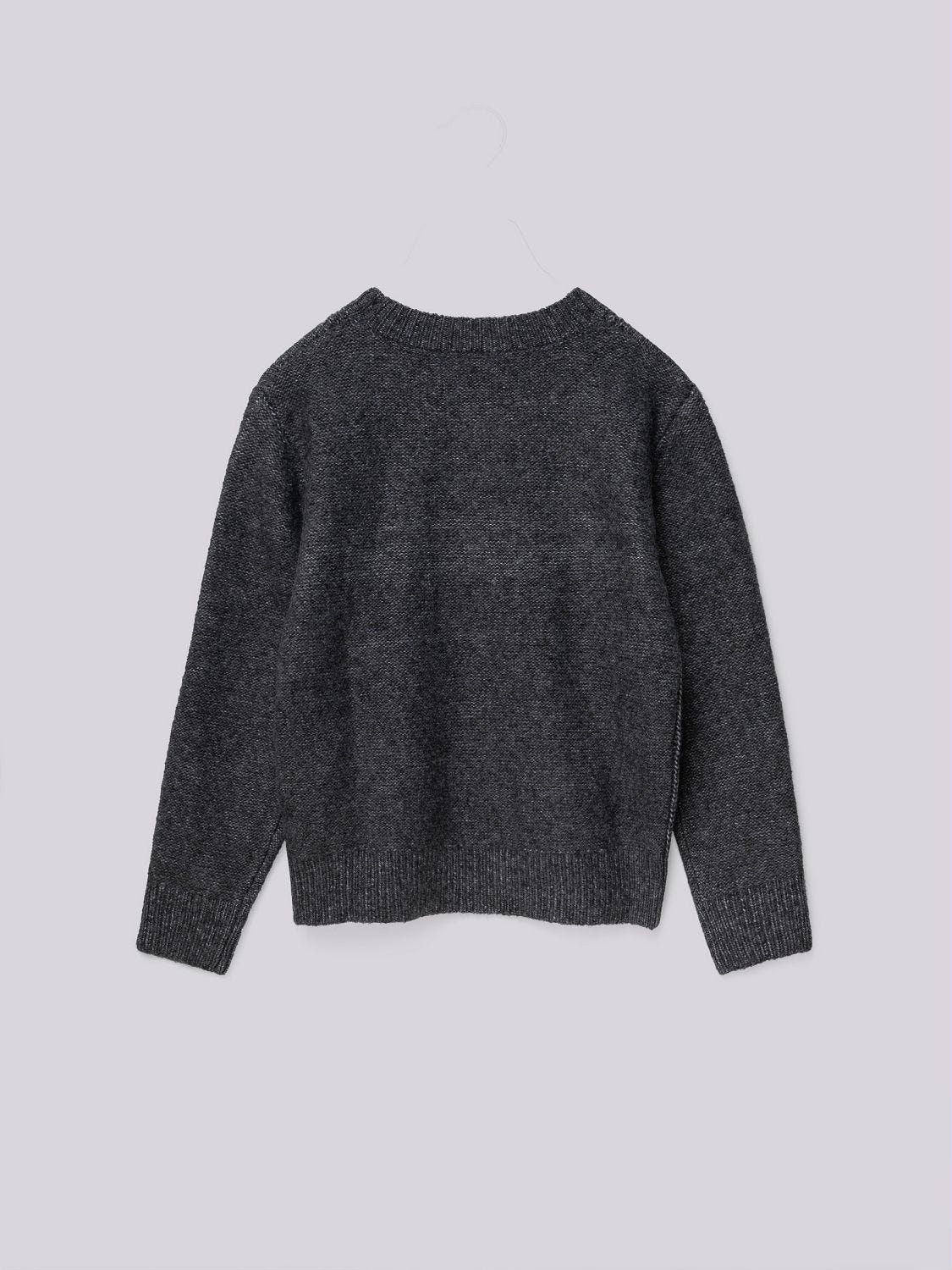 CREW-NECK CABLE-KNIT PULLOVER