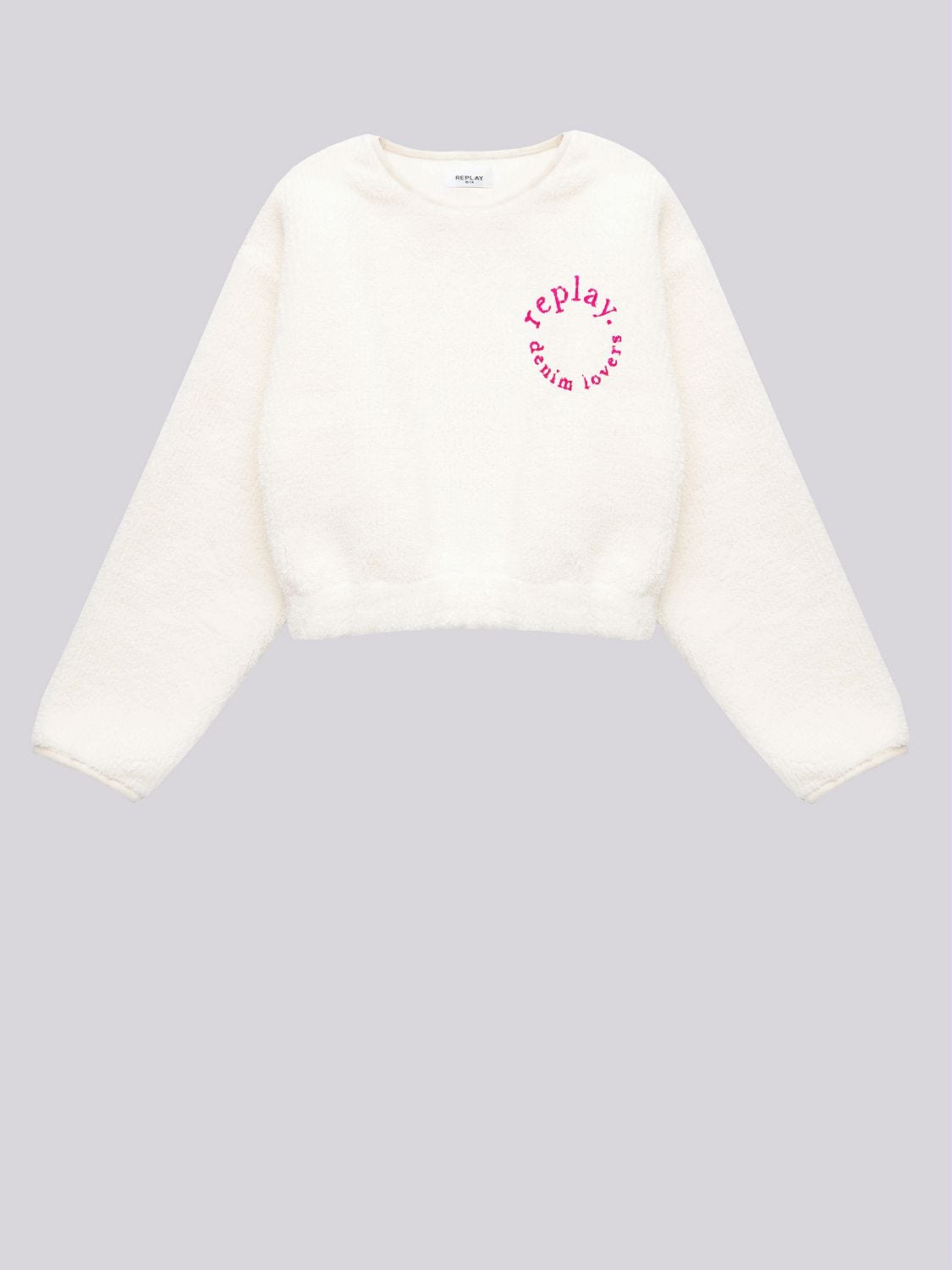 Crop boyfriend sales crewneck sweatshirt