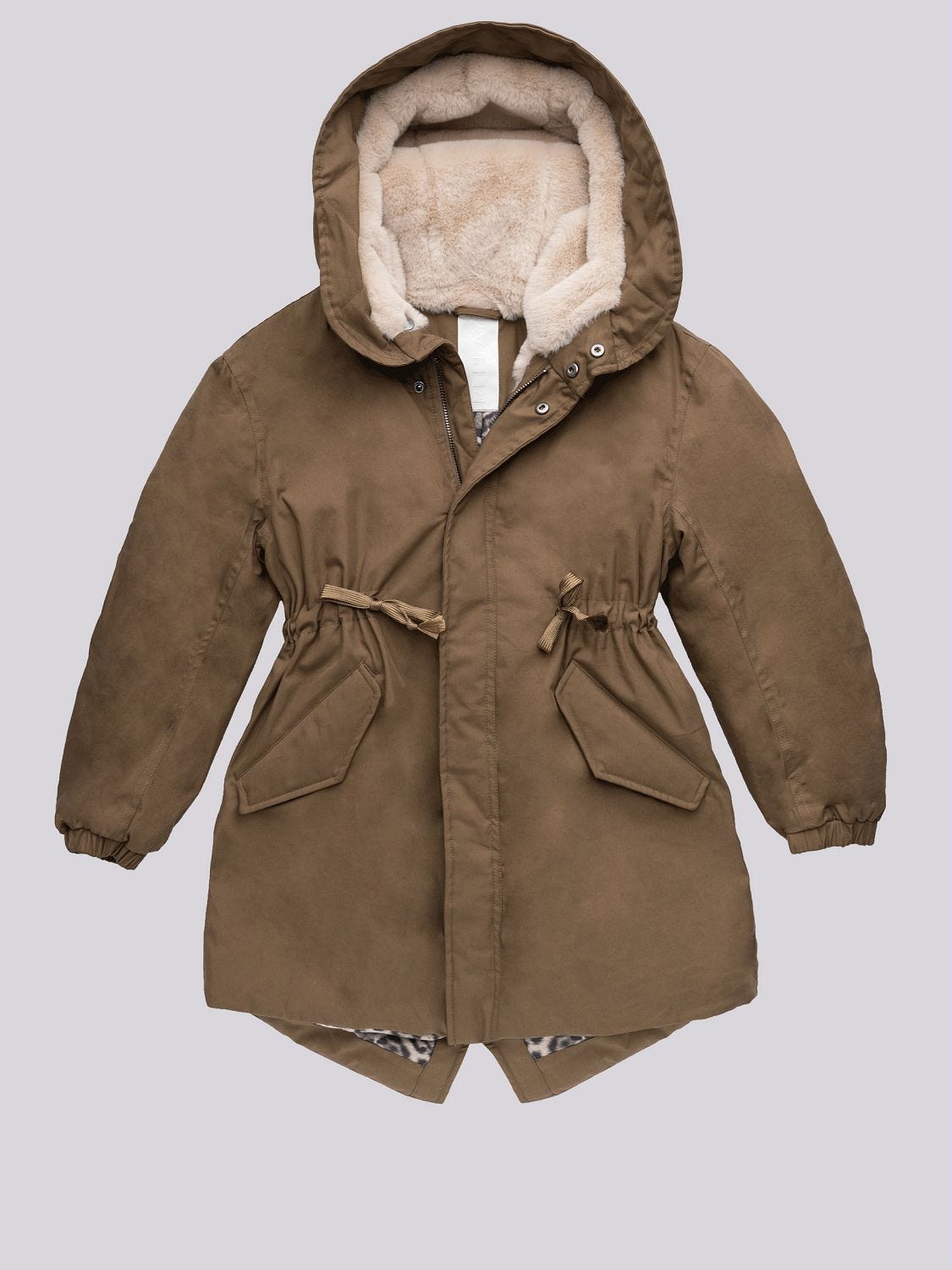 Parka with sherpa inner