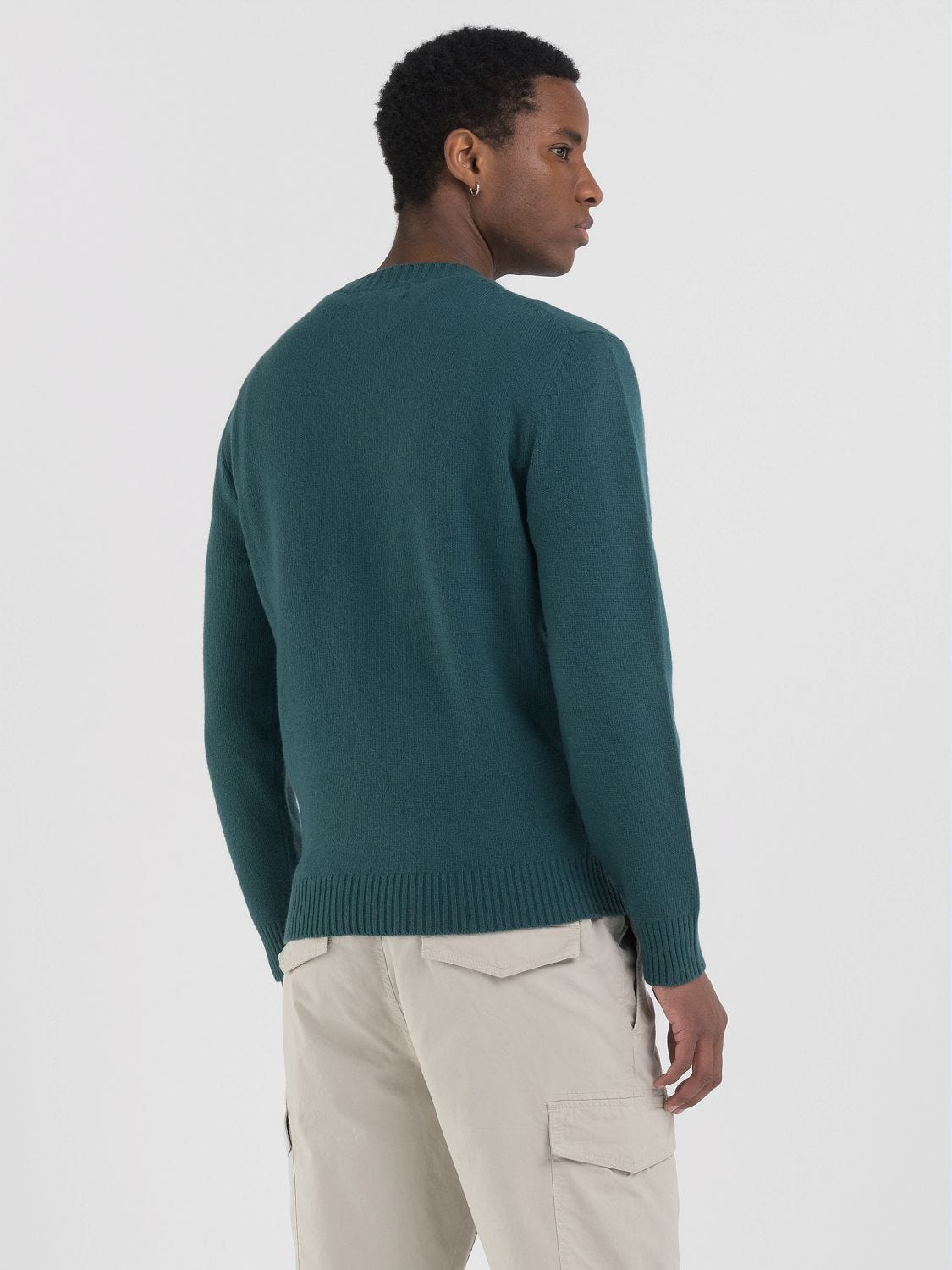 WOOL-BLEND CREW-NECK SWEATER