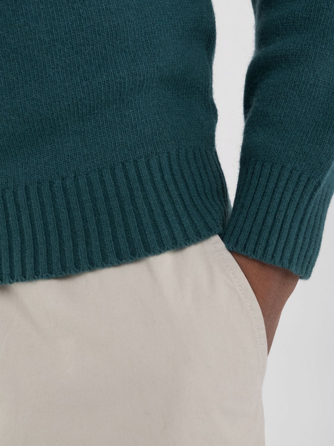 WOOL-BLEND CREW-NECK SWEATER