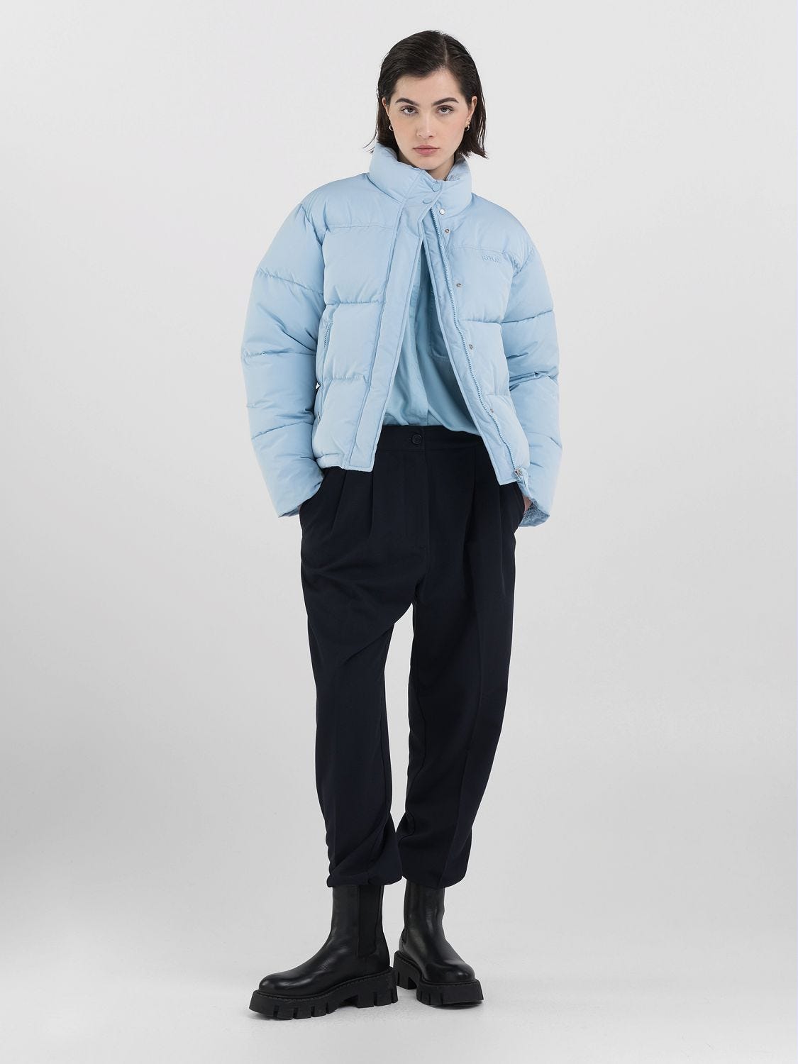 Padded boxy puffer jacket on sale