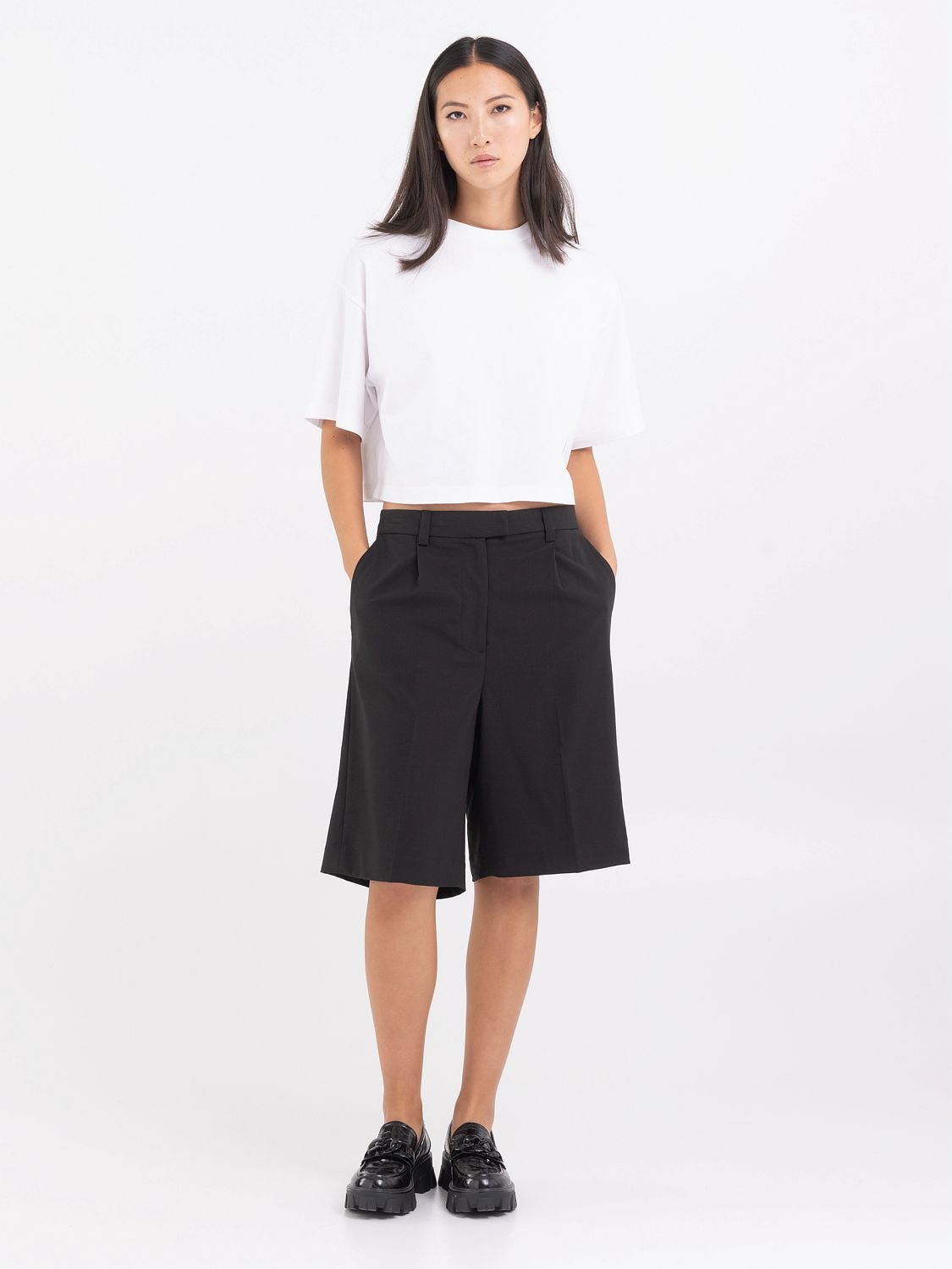 Wide leg bermuda new arrivals shorts