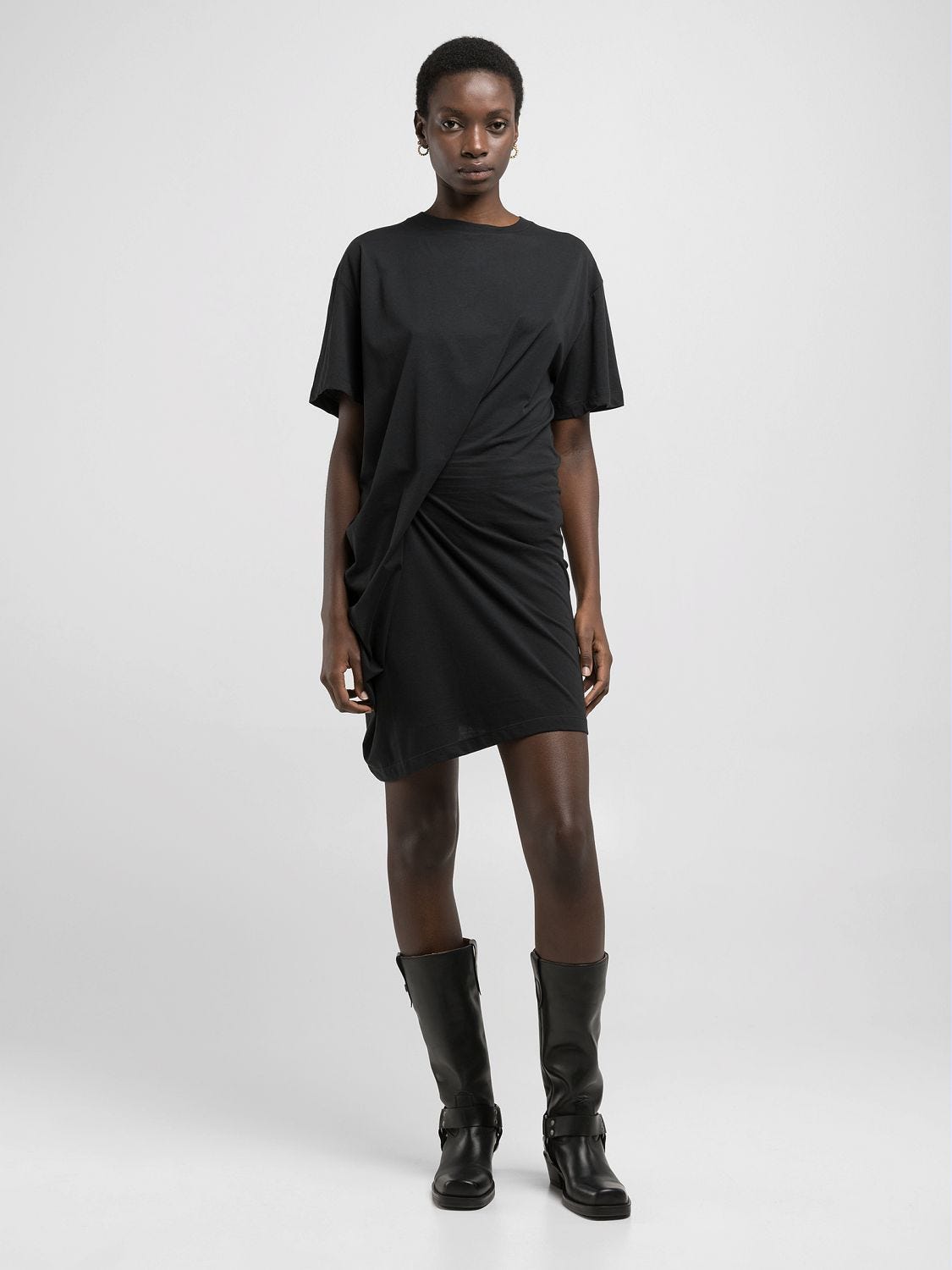 無料発送 MINI DRAPING WITH DRESS JERSEY ワンピース