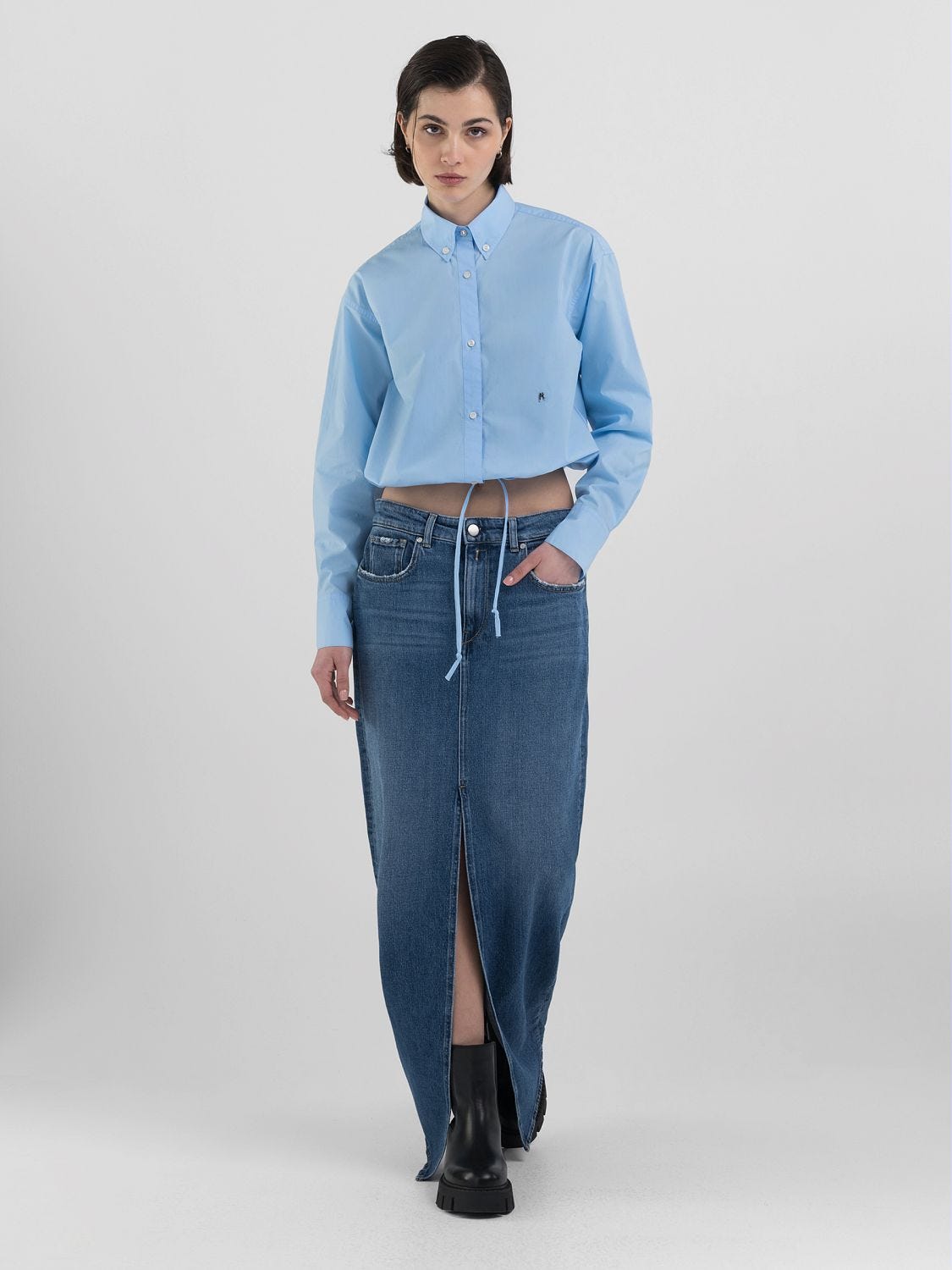 Jeans long skirt price online