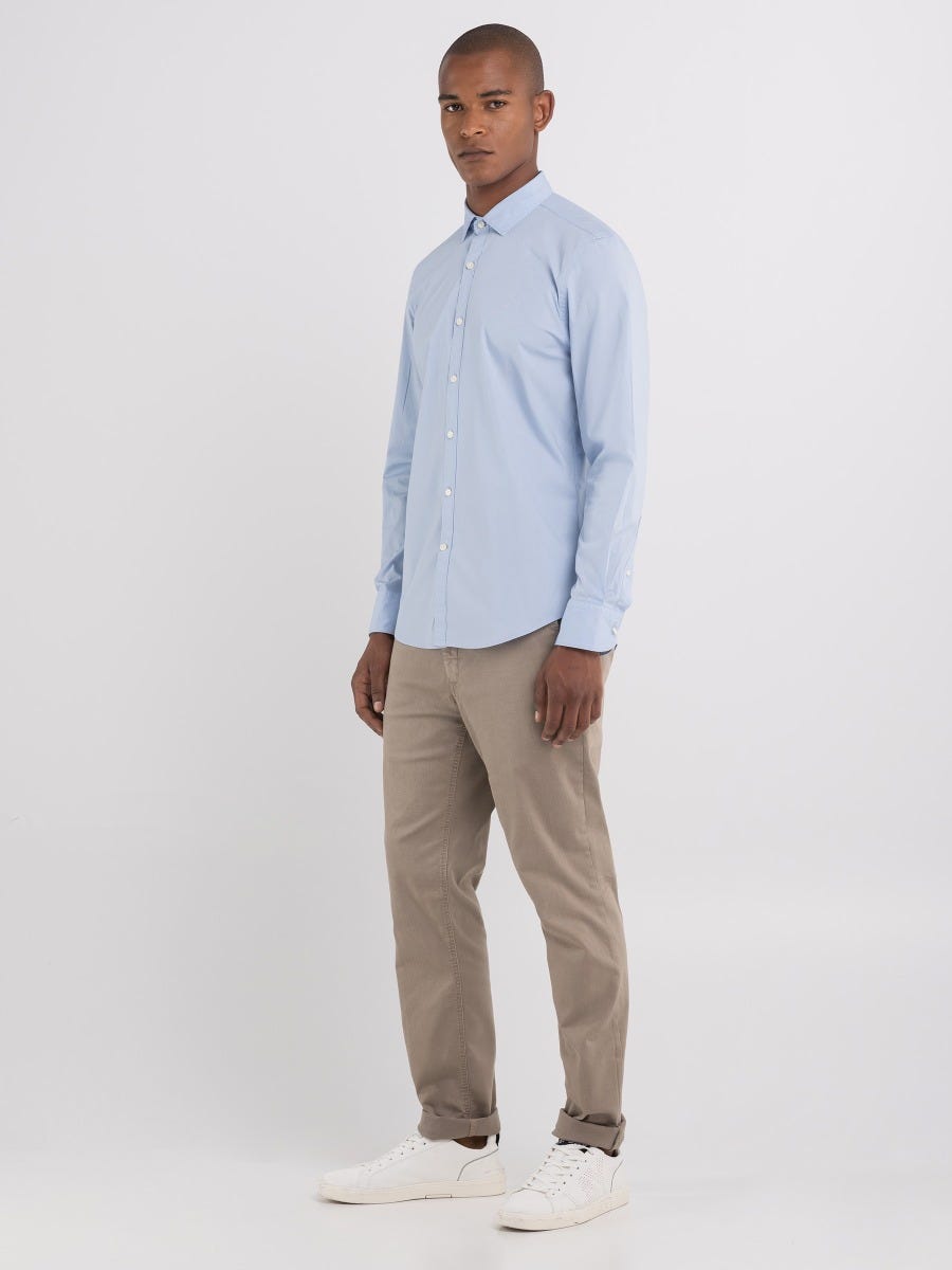 Cotton poplin shirt