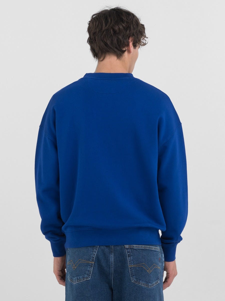GENDERLESS CREW-NECK SWEATSHIRT WITH 9ZERO1 LOGO