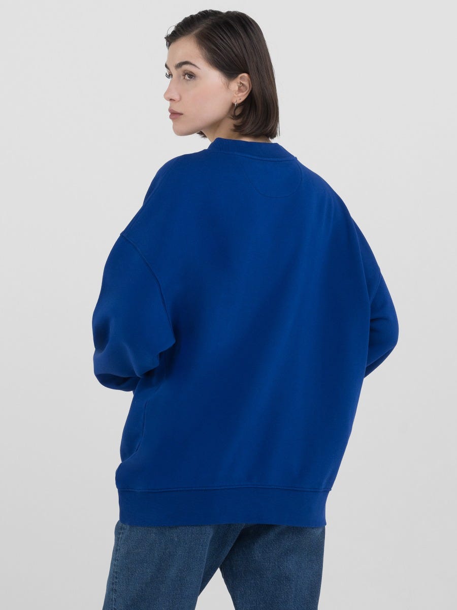 GENDERLESS CREW-NECK SWEATSHIRT WITH 9ZERO1 LOGO