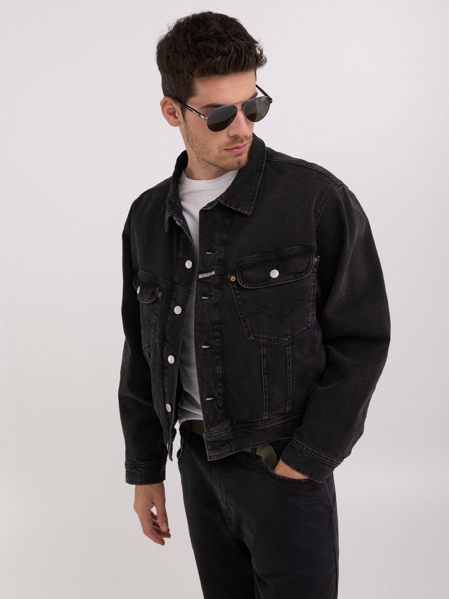 CHEQUERED WOOL SHIRT JACKET