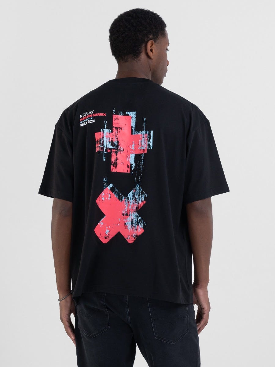 SPECIAL EDITION IBIZA SUMMER 2024 T-SHIRT WITH REPLAY X GARRIX PRINT