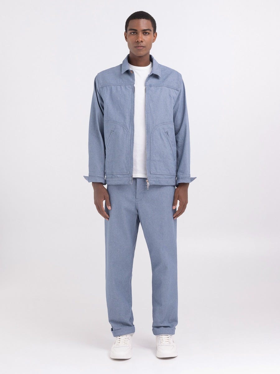 Short light shop denim jacket